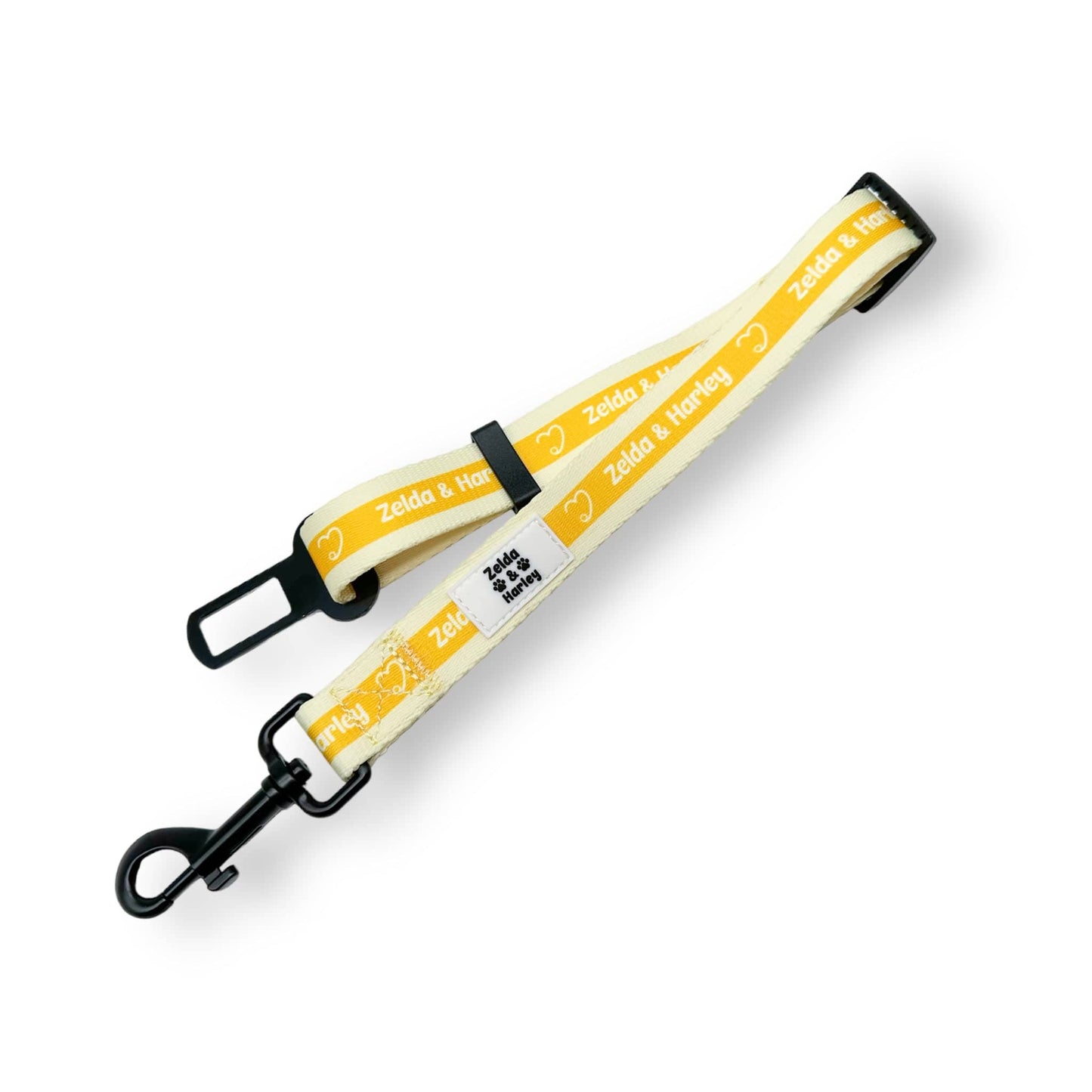 Zelda & Harley Dog Apparel Yellow Car Seatbelt