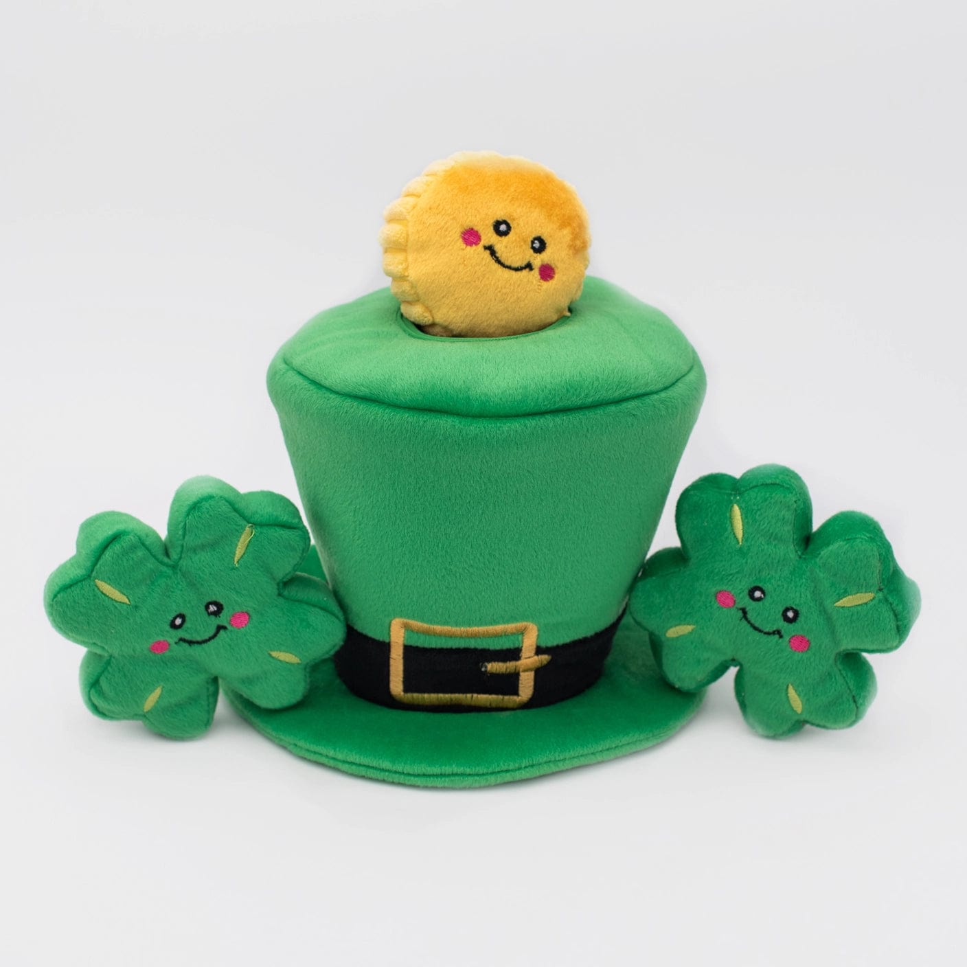 Zippy Paws Animals & Pet Supplies St. Patrick's Burrow® - Leprechaun Hat - Plush Dog Toy