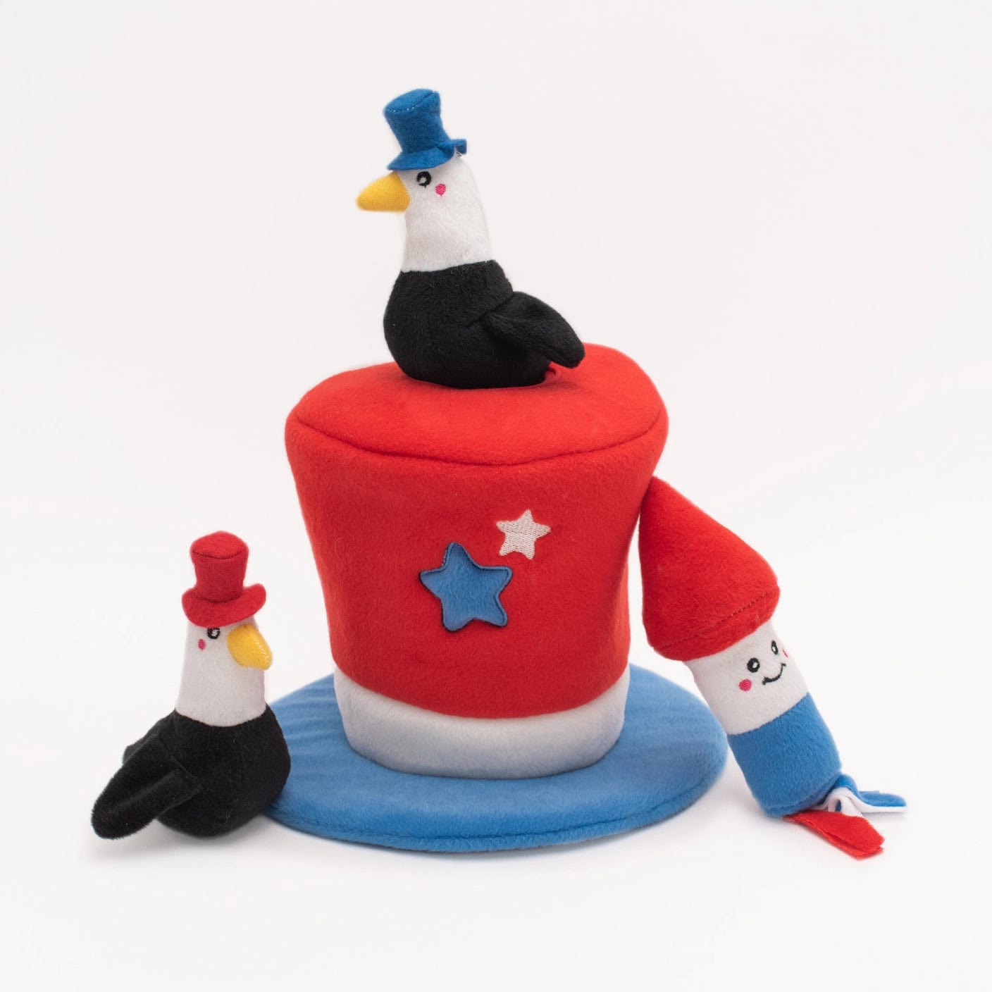 Zippy Paws Animals & Pet Supplies Zippy Burrow™ - Americana Top Hat