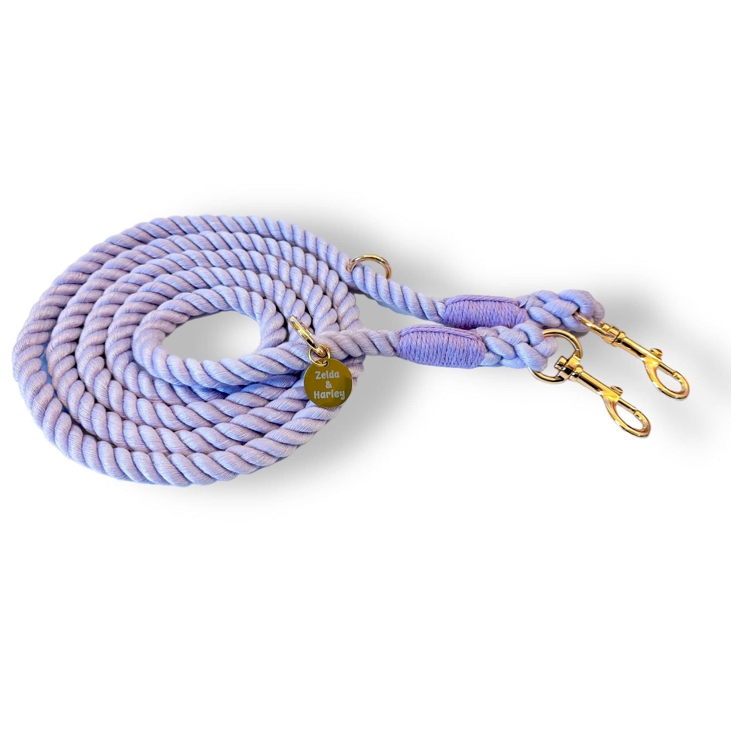 Zelda & Harley Hands Free Rope Leash Hands Free Rope Leash - Lilac