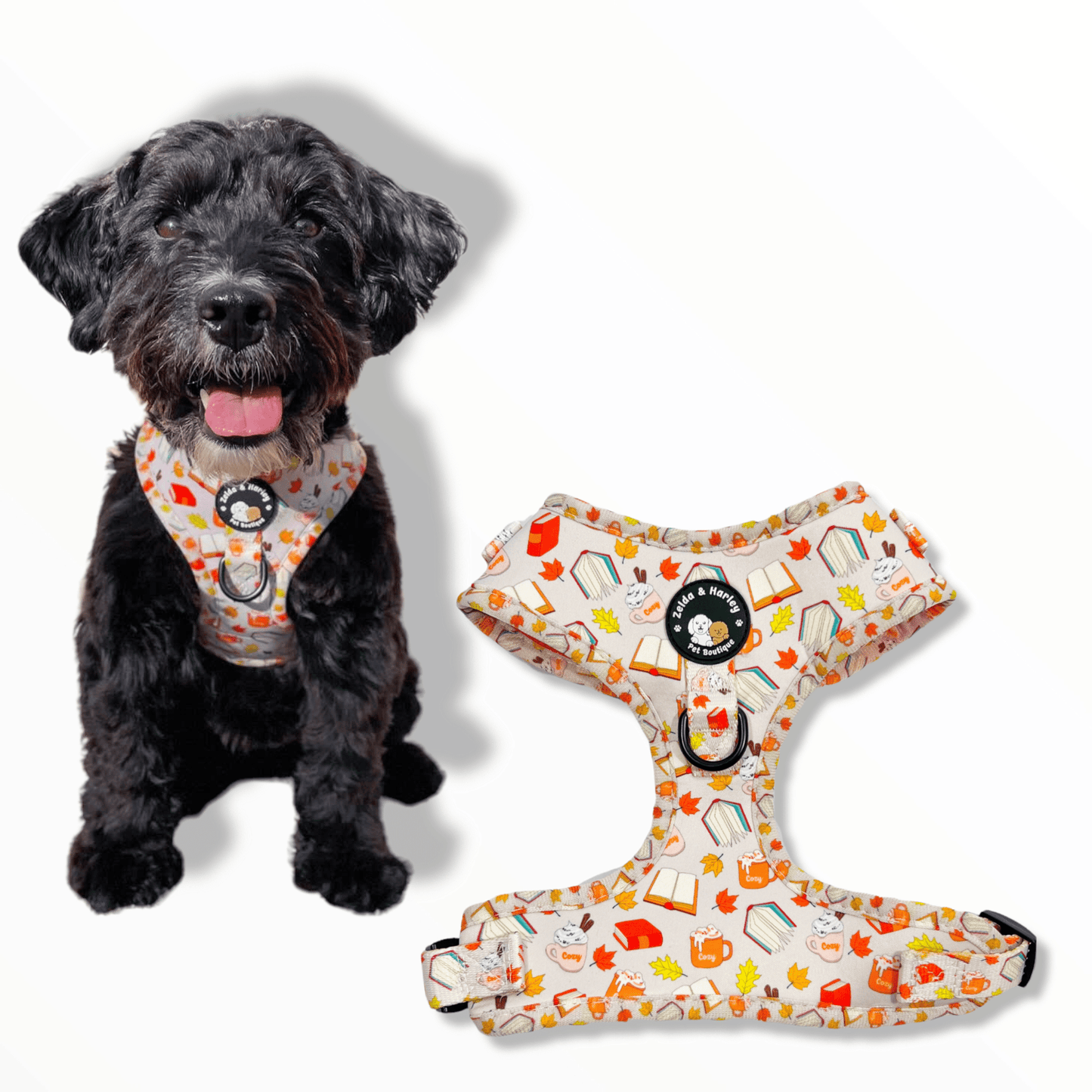 Zelda & Harley Harness Pawtumn Paws - No Pull Adjustable Dog Harness