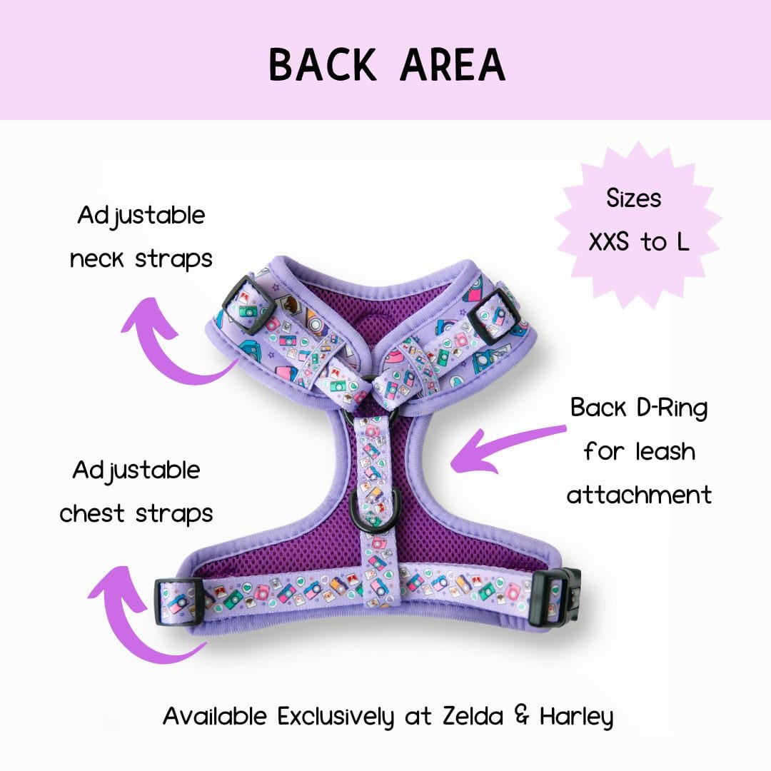 Zelda & Harley Harness Puparazzi - No Pull Adjustable Dog Harness