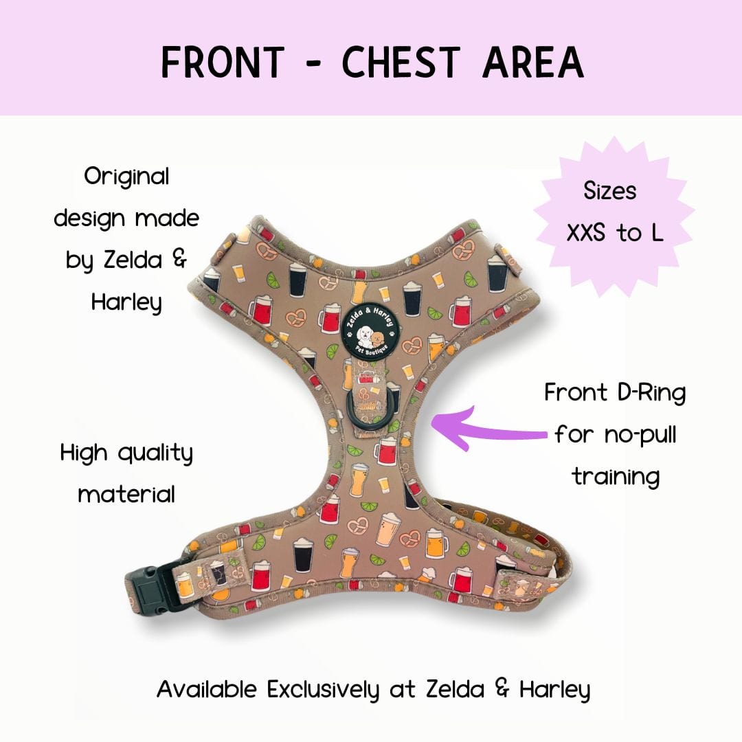 Zelda & Harley Harness Puptober Fest - No Pull Adjustable Dog Harness