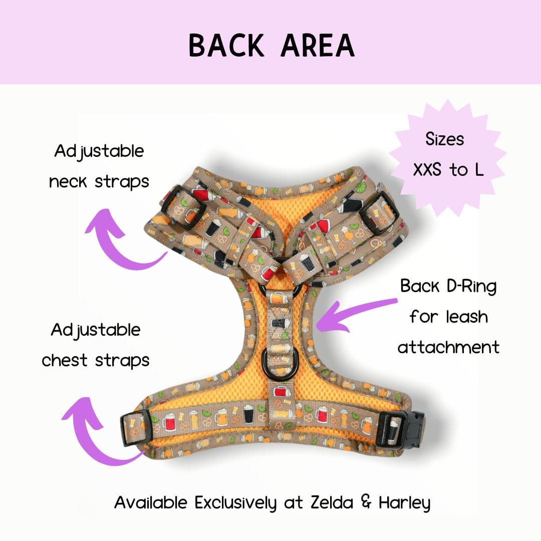 Zelda & Harley Harness Puptober Fest - No Pull Adjustable Dog Harness