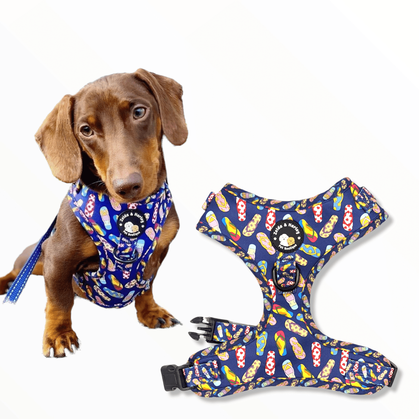 Zelda & Harley Harness Sole Mates - No Pull Adjustable Dog Harness