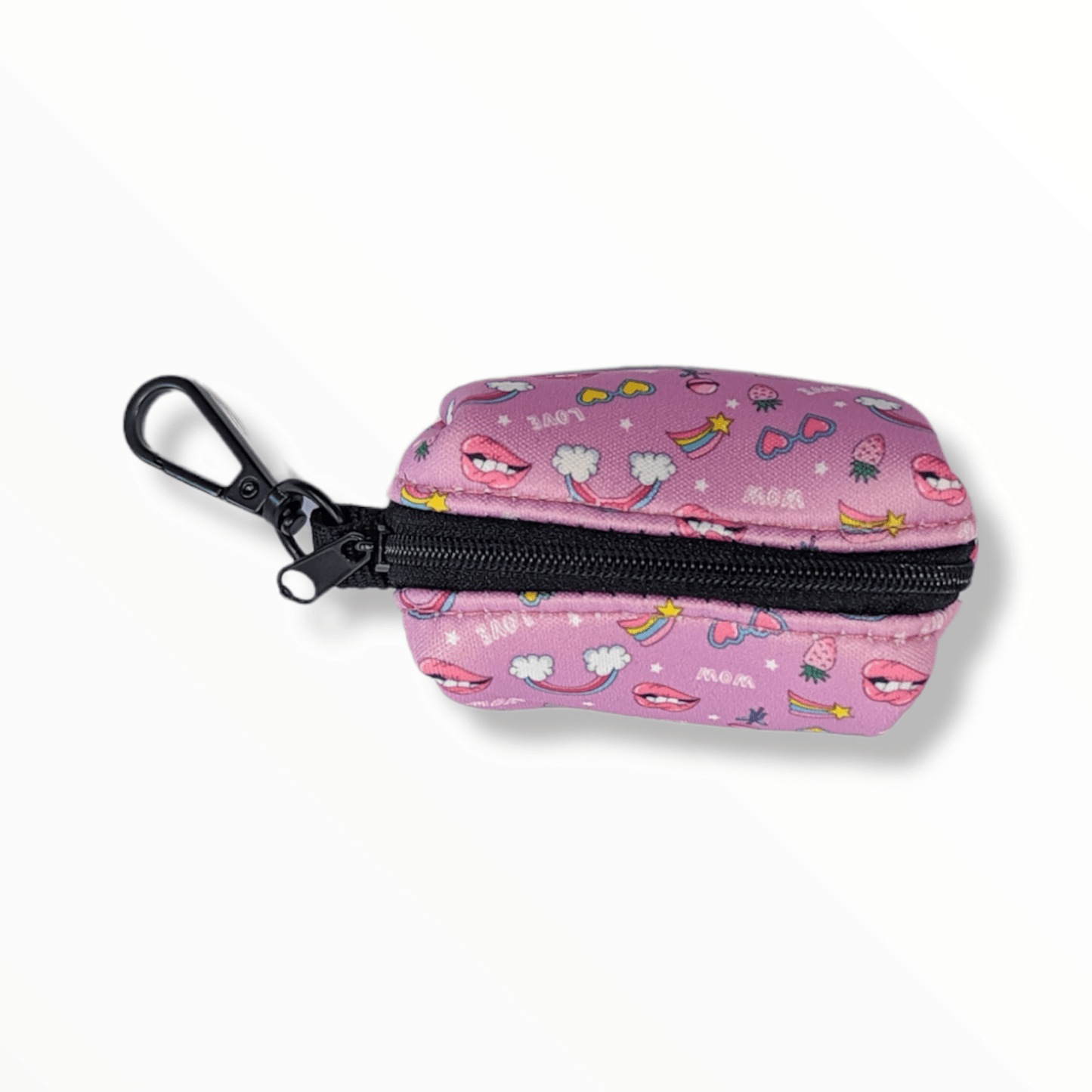 Zelda & Harley Poop Bag Holder Pink Paw-er Waste Bag Holder