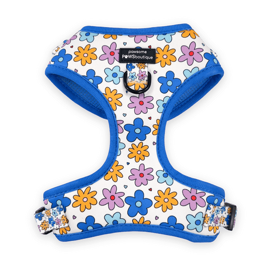 Pawsome Paws Boutique Harness Flower Bomb - No Pull Adjustable Dog Harness