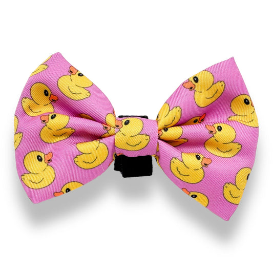 Zelda & Harley Bow Rubber Duckie Bow Tie - Pink