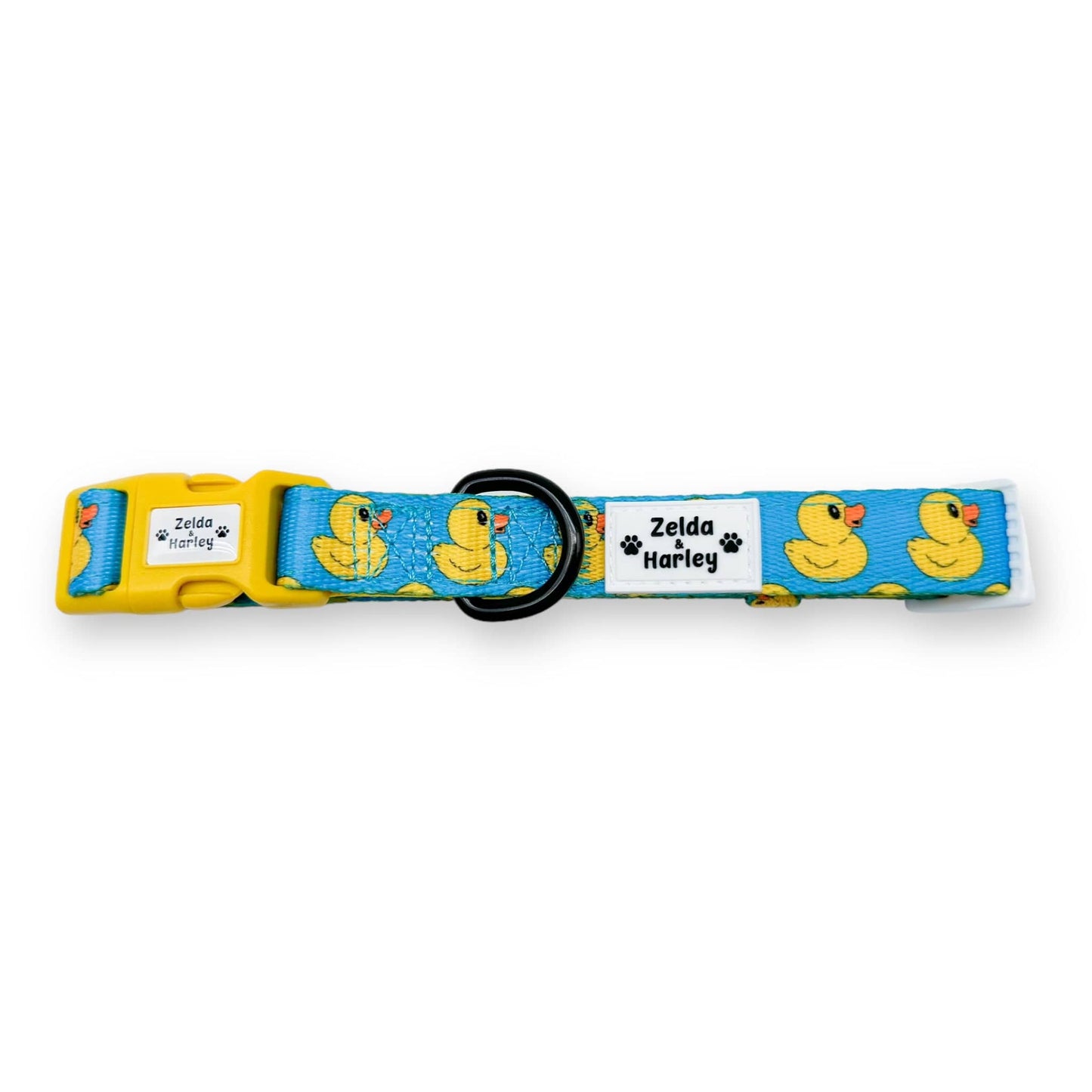 Zelda & Harley Collar Rubber Duckie Collar & Free Bow Tie - Blue