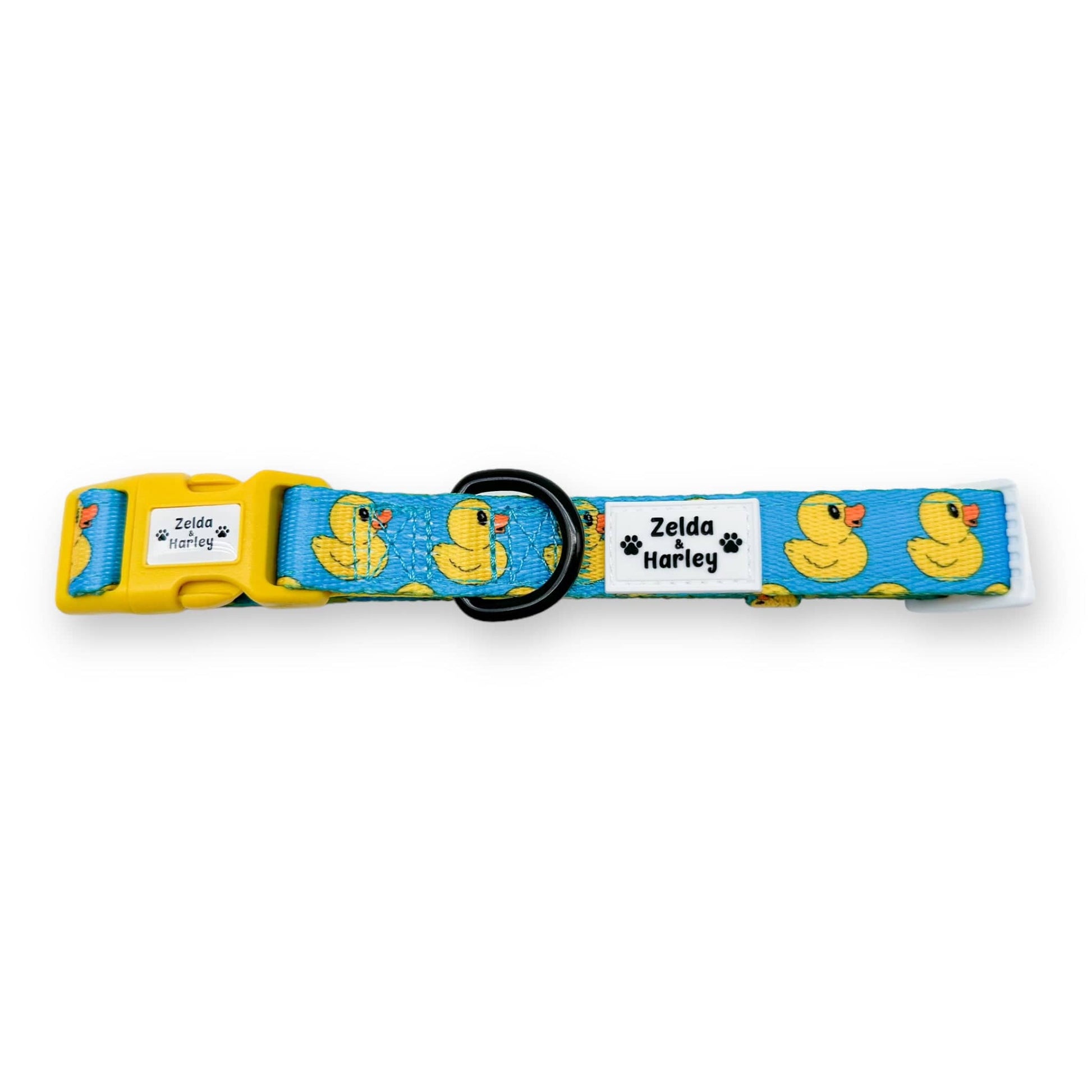 Zelda & Harley Collar Rubber Duckie Collar & Free Bow Tie - Blue
