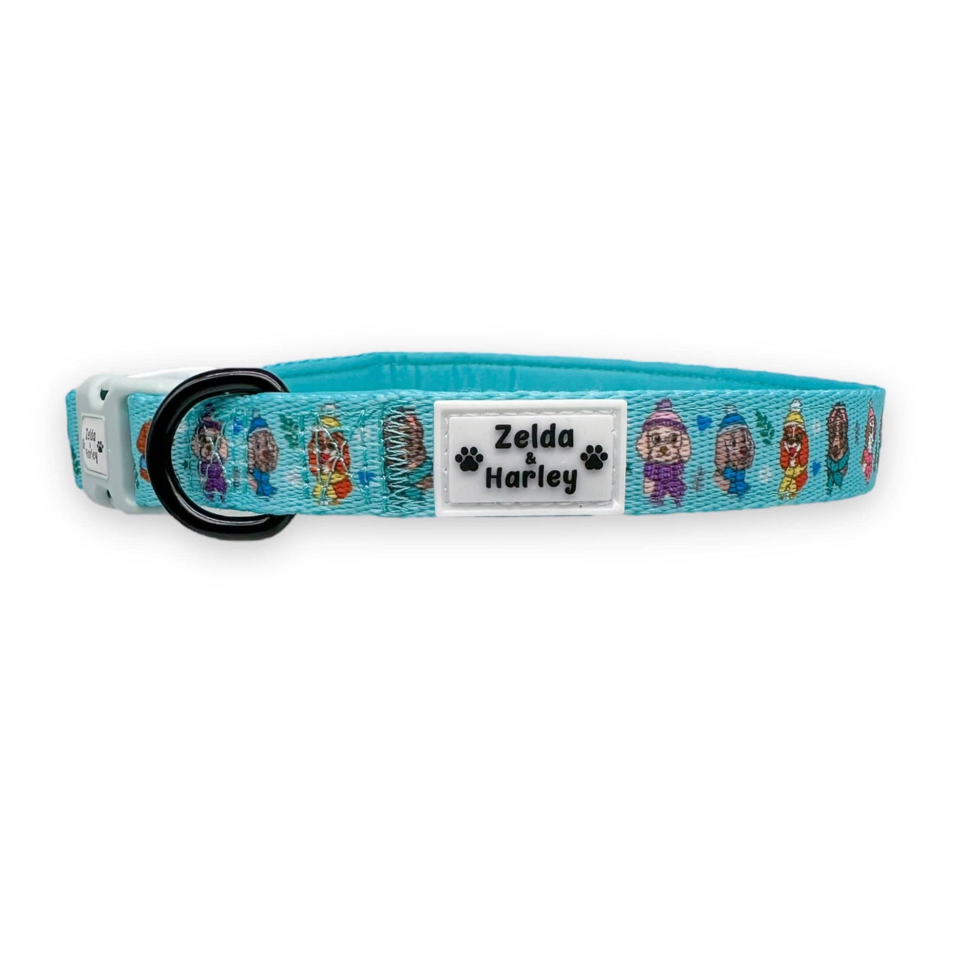 Zelda & Harley Collar Snow Pawtrol Dog Collar & Free Bow Tie