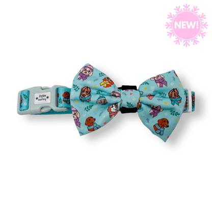 Zelda & Harley Collar Snow Pawtrol Dog Collar & Free Bow Tie