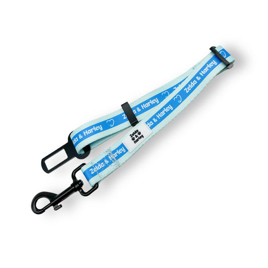 Zelda & Harley Dog Apparel Blue Car Seatbelt