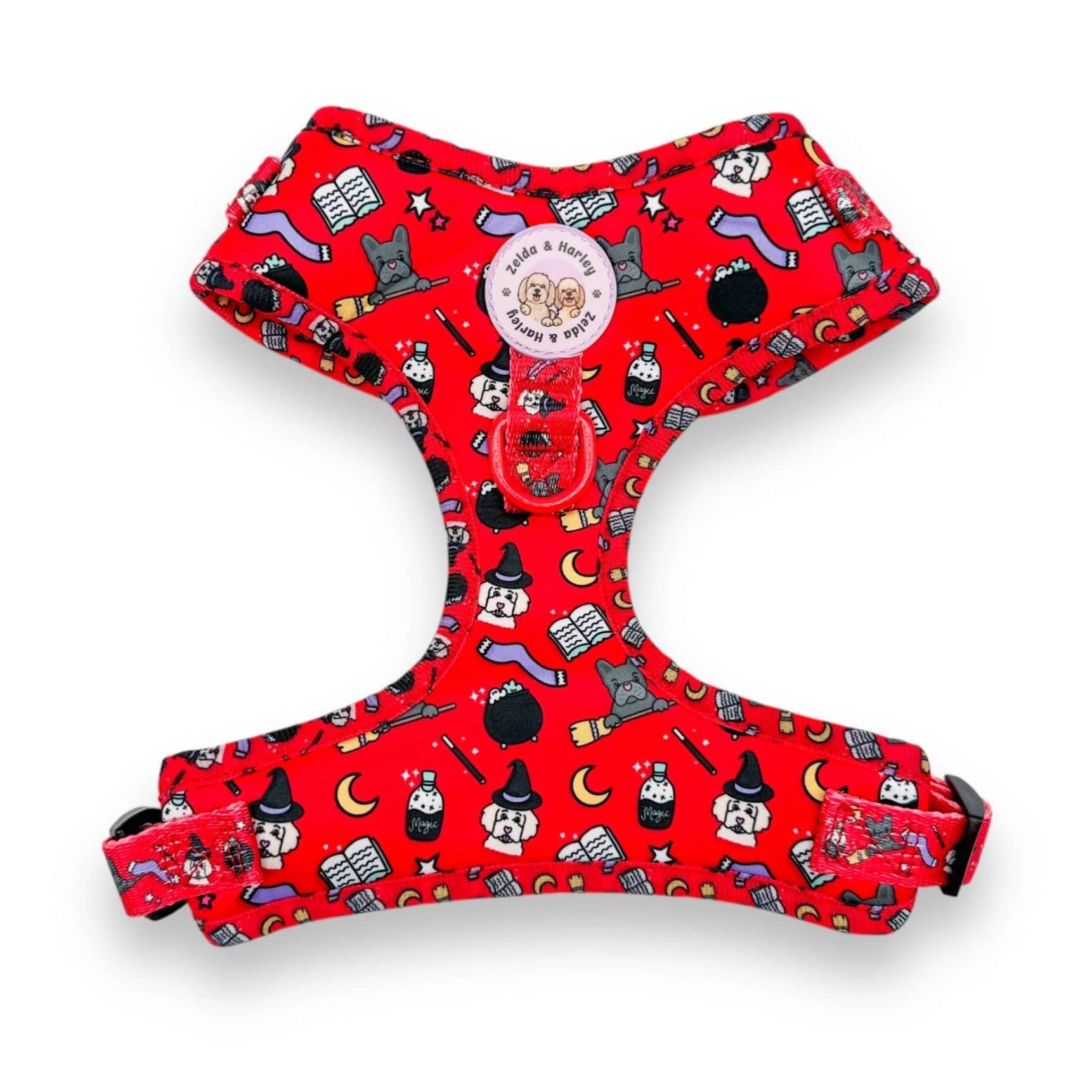 Zelda & Harley Harness Hairy Pawter - No Pull Adjustable Dog Harness