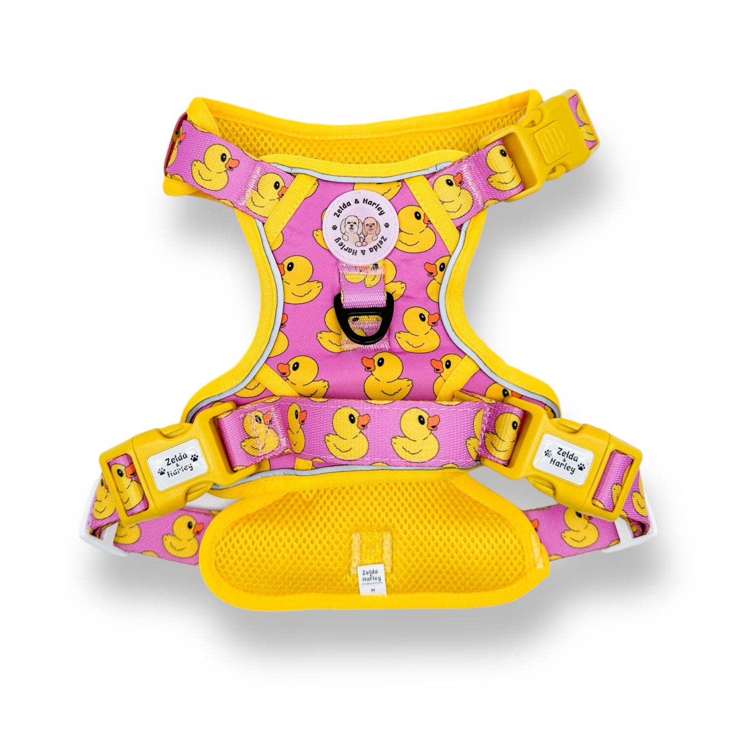 Zelda & Harley Harness Rubber Duckie Pink - Adventure No Pull Harness