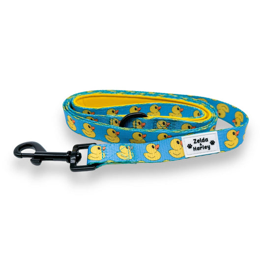 Zelda & Harley Lead Rubber Duckie Leash - Blue