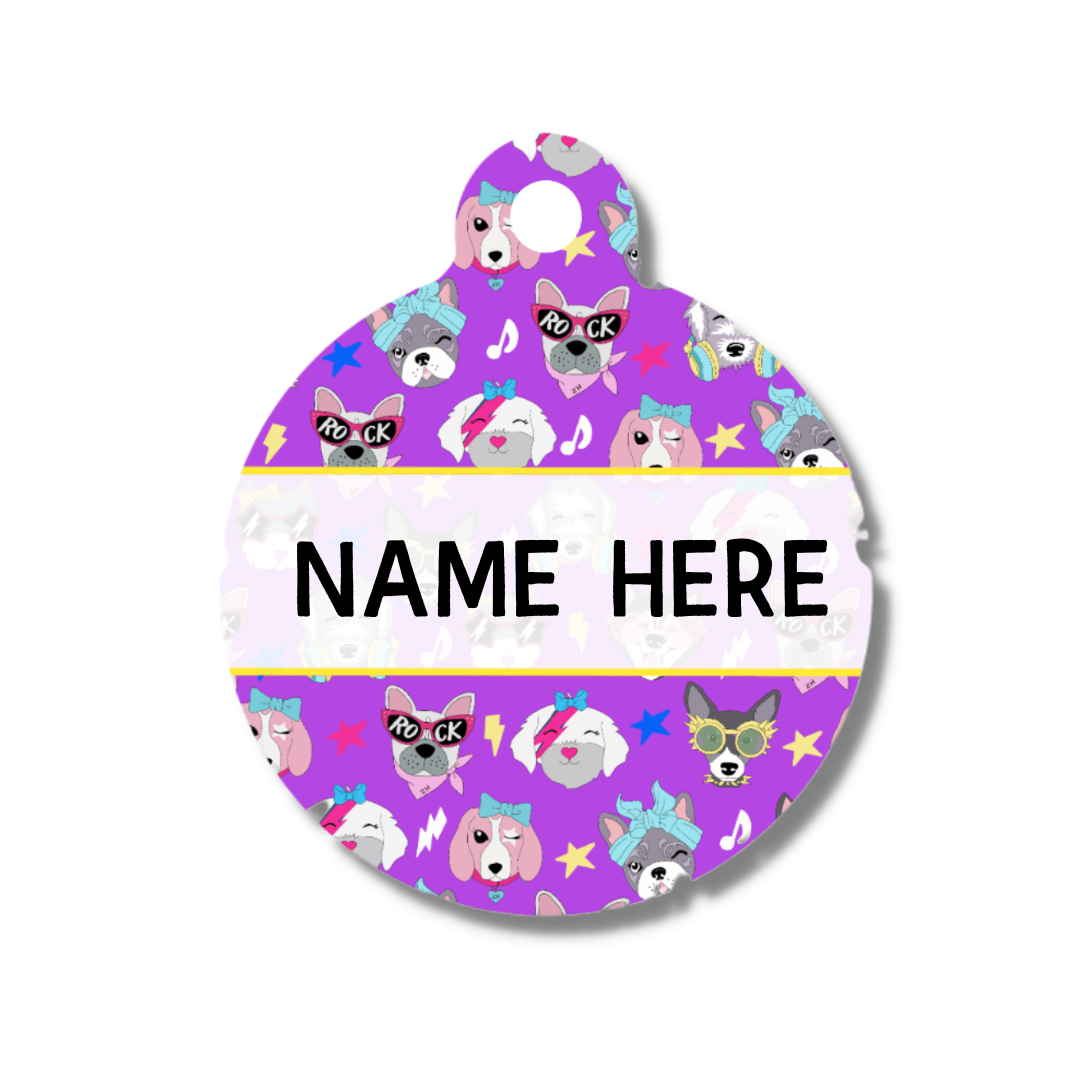 Zelda & Harley Pet ID Tags Muttallica ID Tag