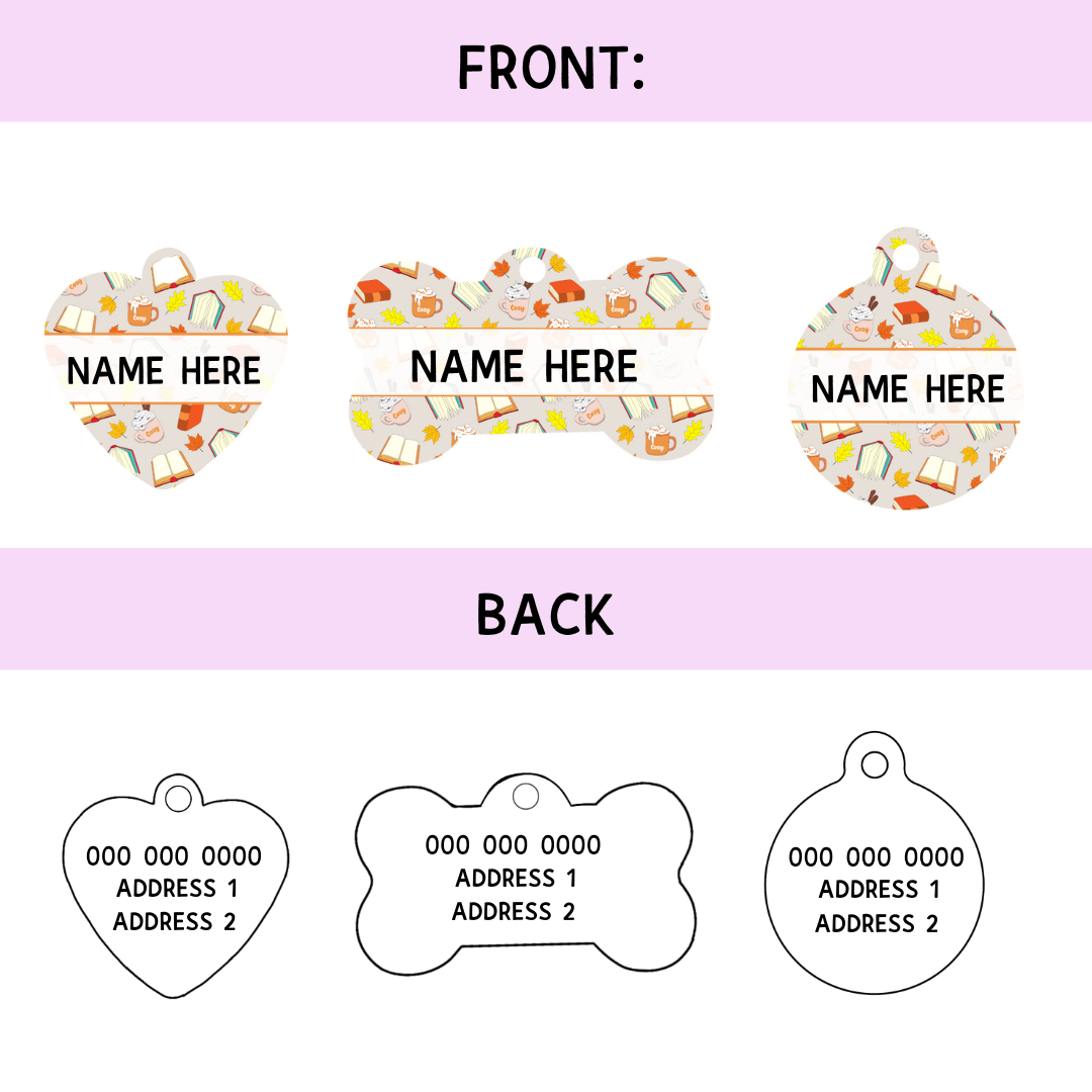 Zelda & Harley Pet ID Tags Pawtumn Paws ID Tag