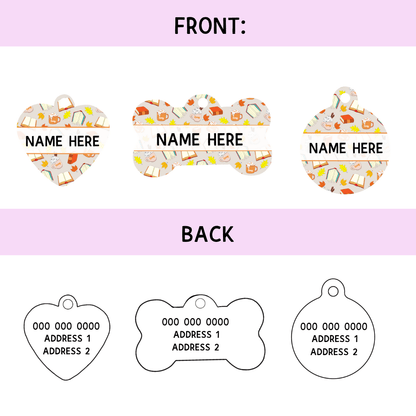 Zelda & Harley Pet ID Tags Pawtumn Paws ID Tag