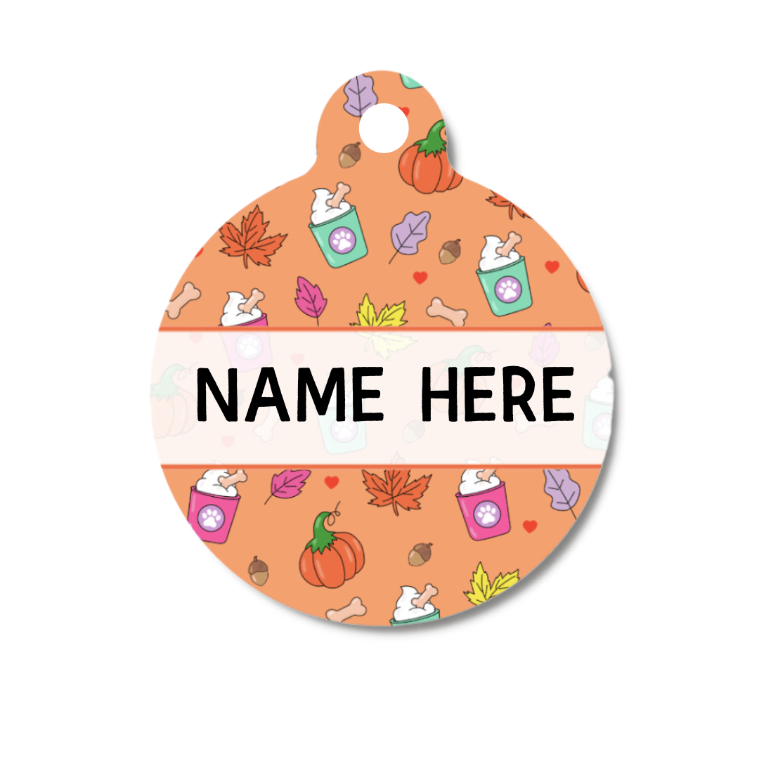 Zelda & Harley Pet ID Tags Pupkin Spice ID Tag