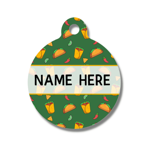 Zelda & Harley Pet ID Tags Taco Chewsday ID Tag