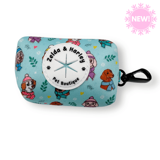 Zelda & Harley Poop Bag Holder Snow Pawtrol Waste Bag Holder