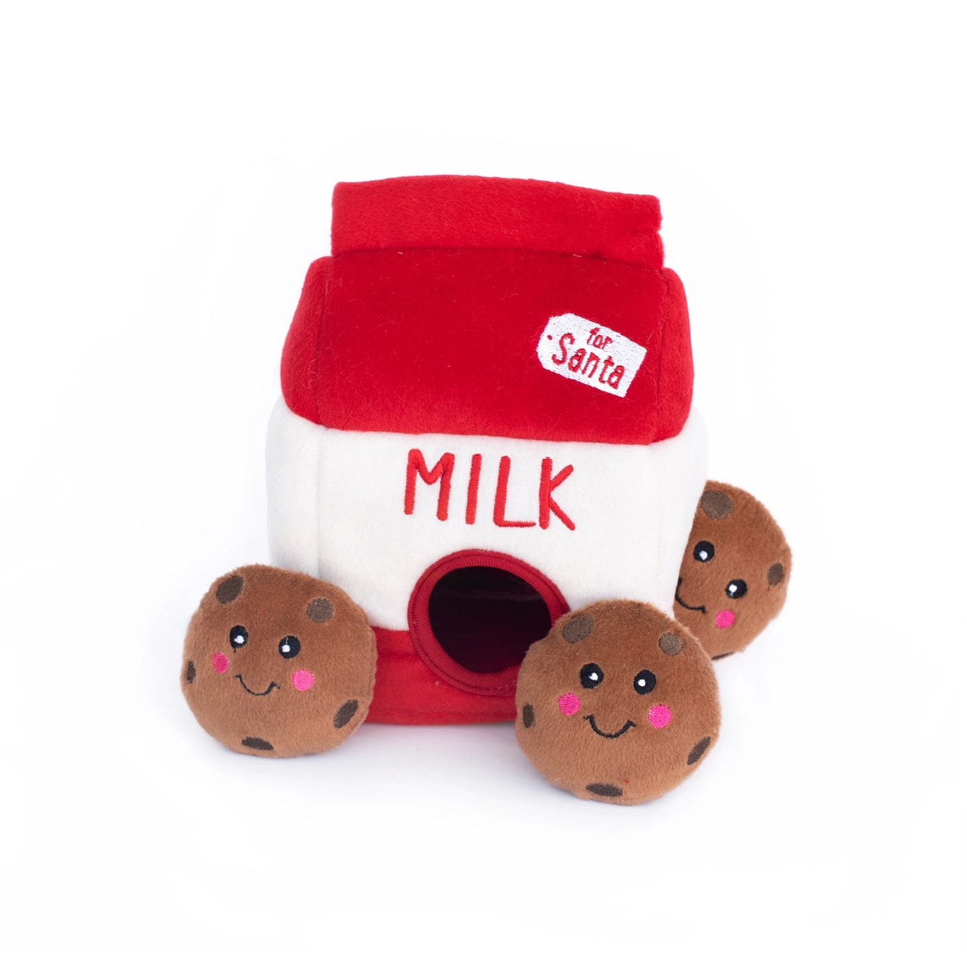 Zippy Paws Animals & Pet Supplies Holiday Burrow™ - Santa's Milk and Cookies