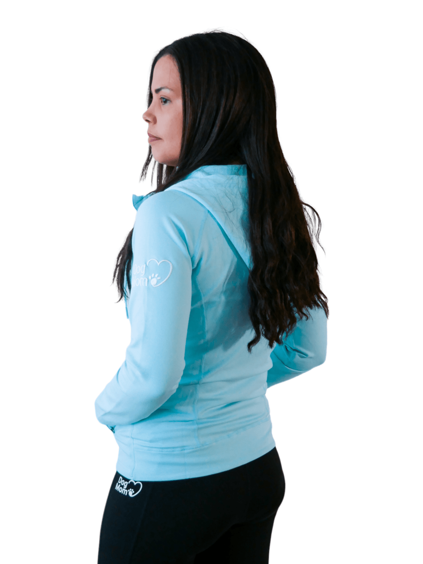 Zelda & Harley Apparel & Accessories Dog Mom Adventures Full Zip Hooded Jacket - Blue