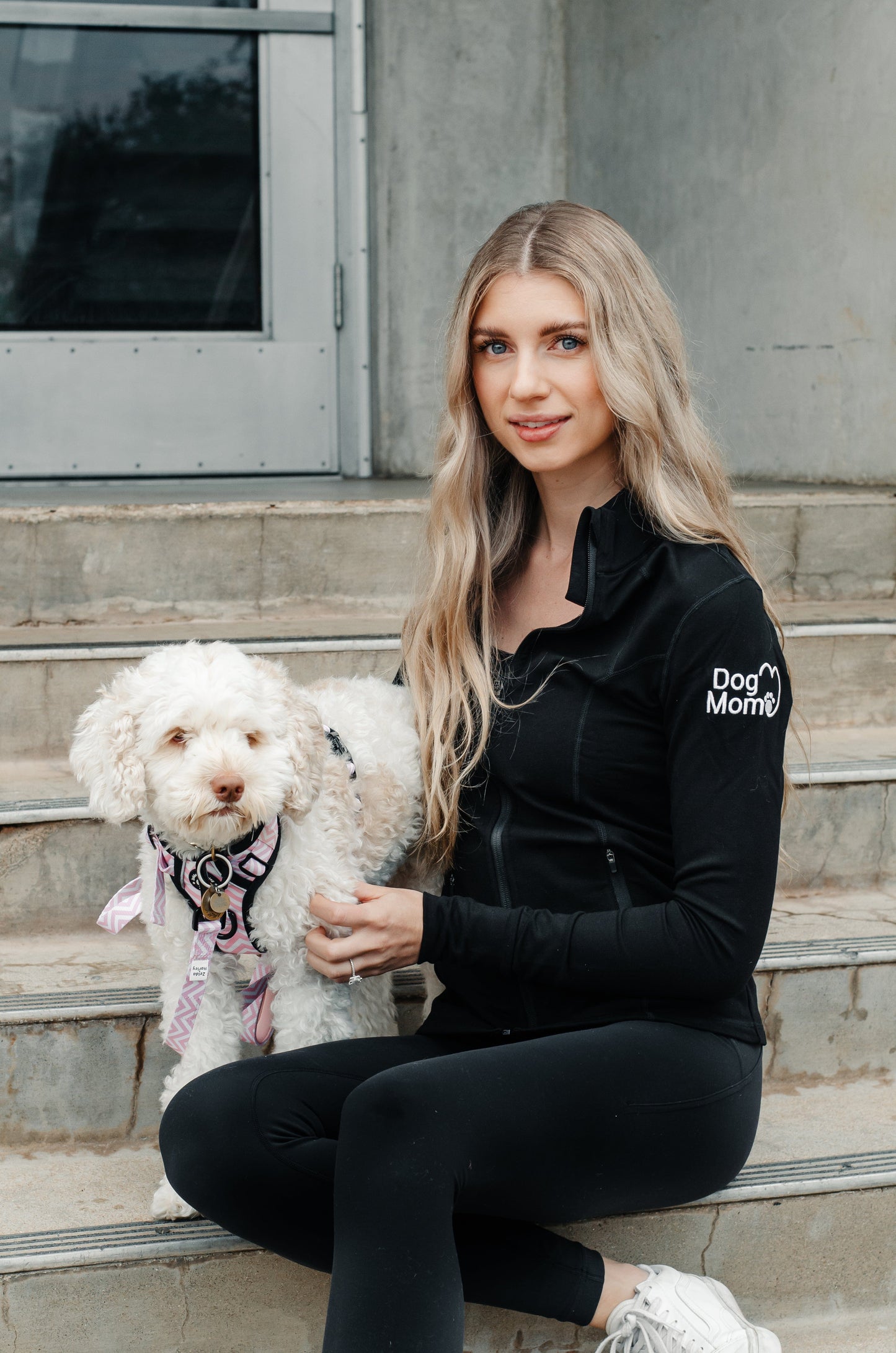 Zelda & Harley Apparel & Accessories Dog Mom Essentials Full Zip Jacket - Black