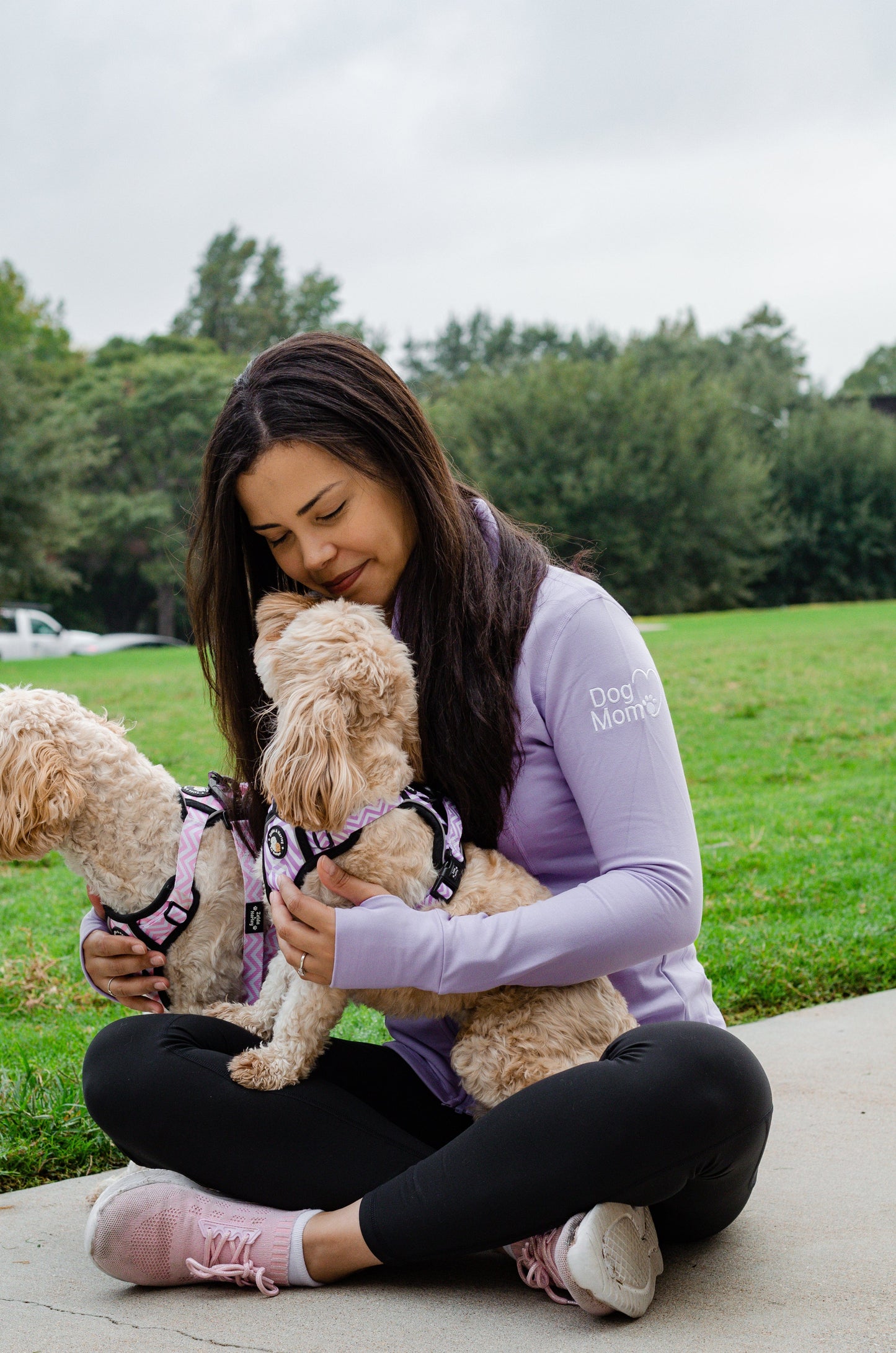 Zelda & Harley Apparel & Accessories Dog Mom Essentials Full Zip Jacket - Lilac