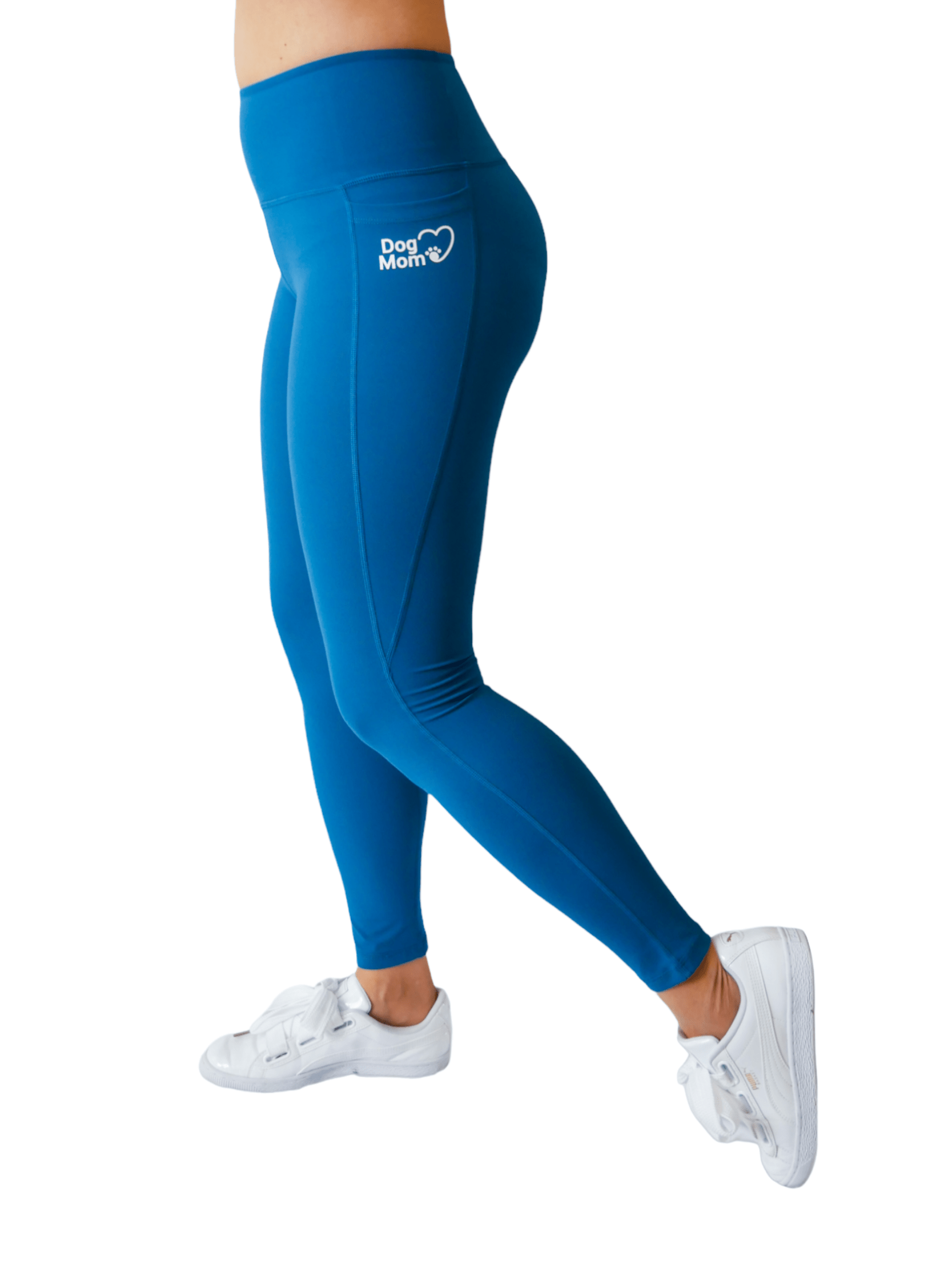 Zelda & Harley Apparel & Accessories Dog Mom Everyday Leggings - Blue