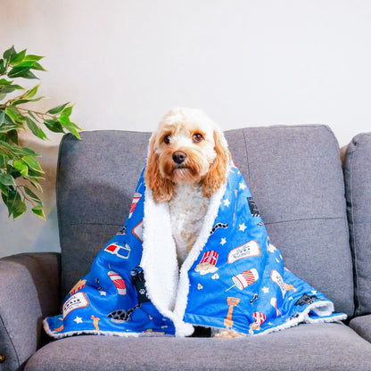 Zelda & Harley Dog Blanket Howl-lywood Dog Blanket