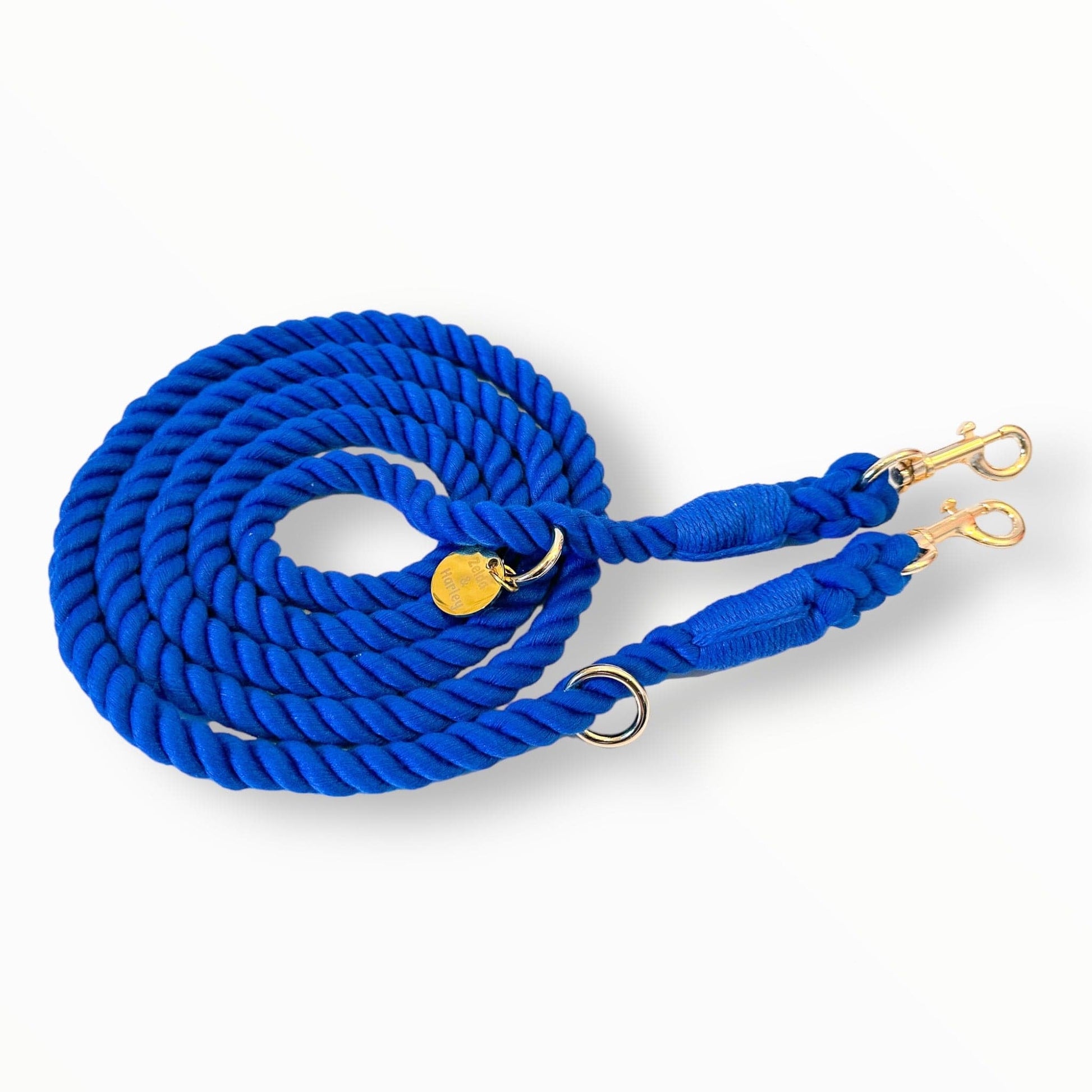 Zelda & Harley Hands Free Rope Leash Hands Free Rope Leash - Deep Blue