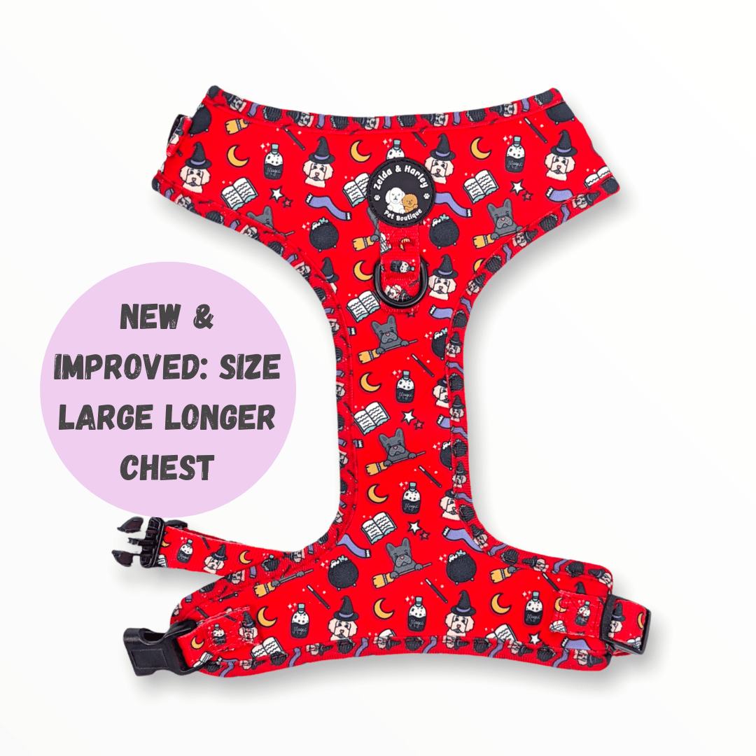 Zelda & Harley Harness Hairy Pawter - No Pull Adjustable Dog Harness