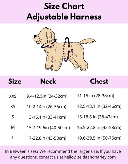 Zelda & Harley Harness Muttallica - No Pull Adjustable Dog Harness