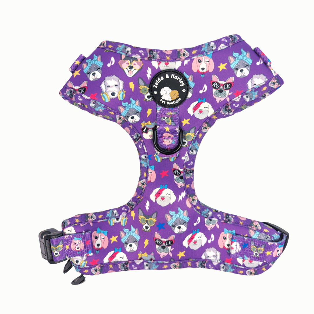 Zelda & Harley Harness Muttallica - No Pull Adjustable Dog Harness