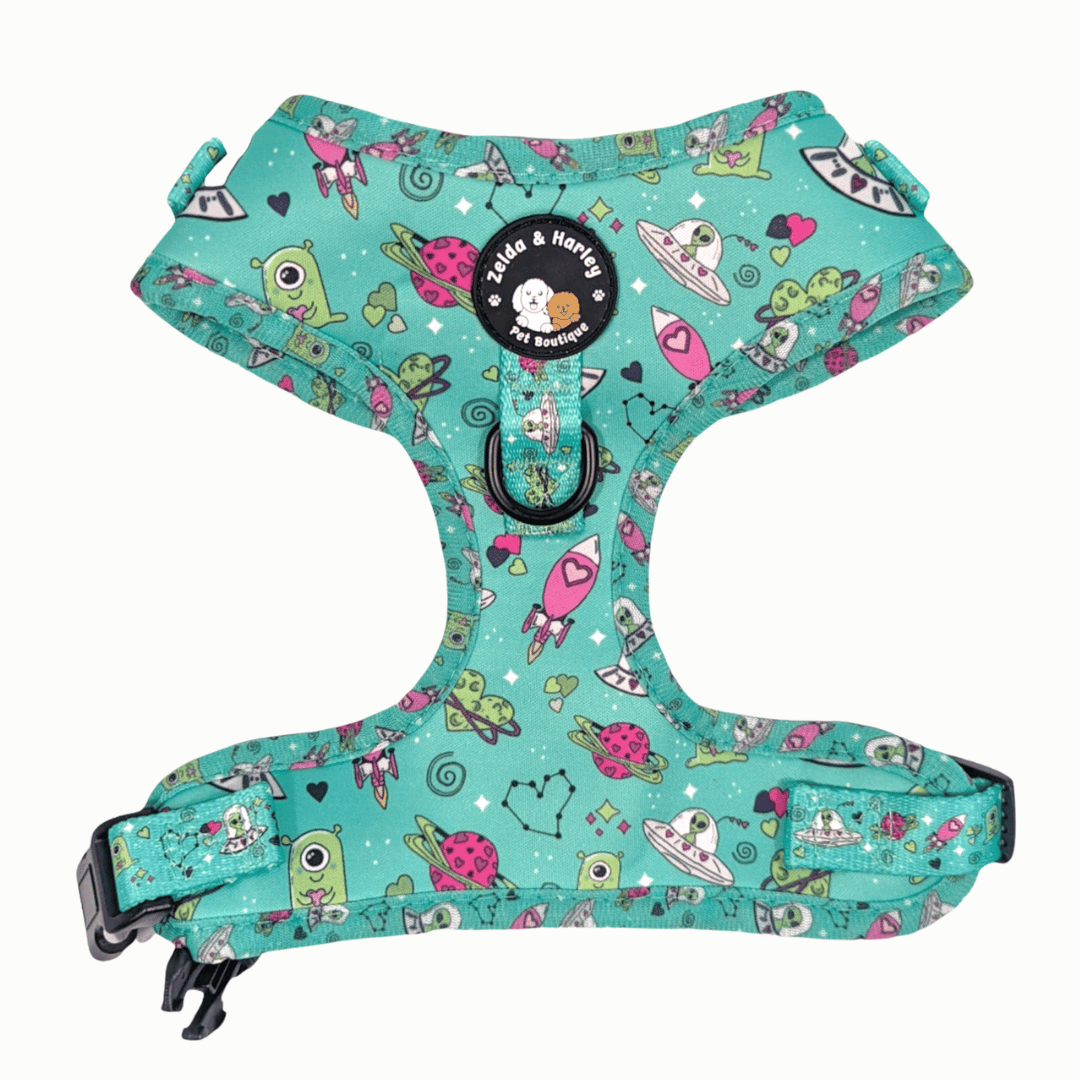 Zelda & Harley Harness Plutonic Pooch - No Pull Adjustable Dog Harness