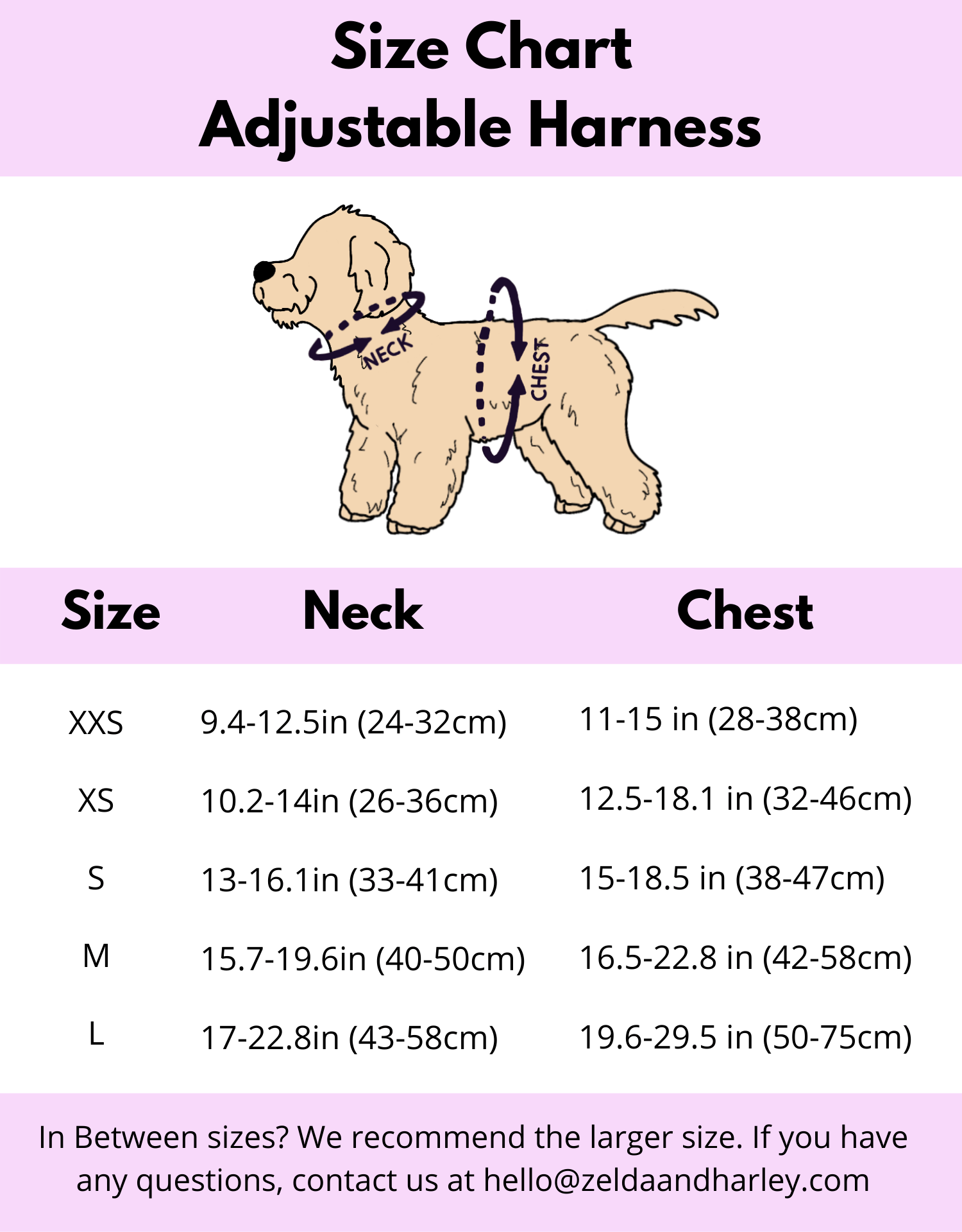 Zelda & Harley Harness Sole Mates - No Pull Adjustable Dog Harness