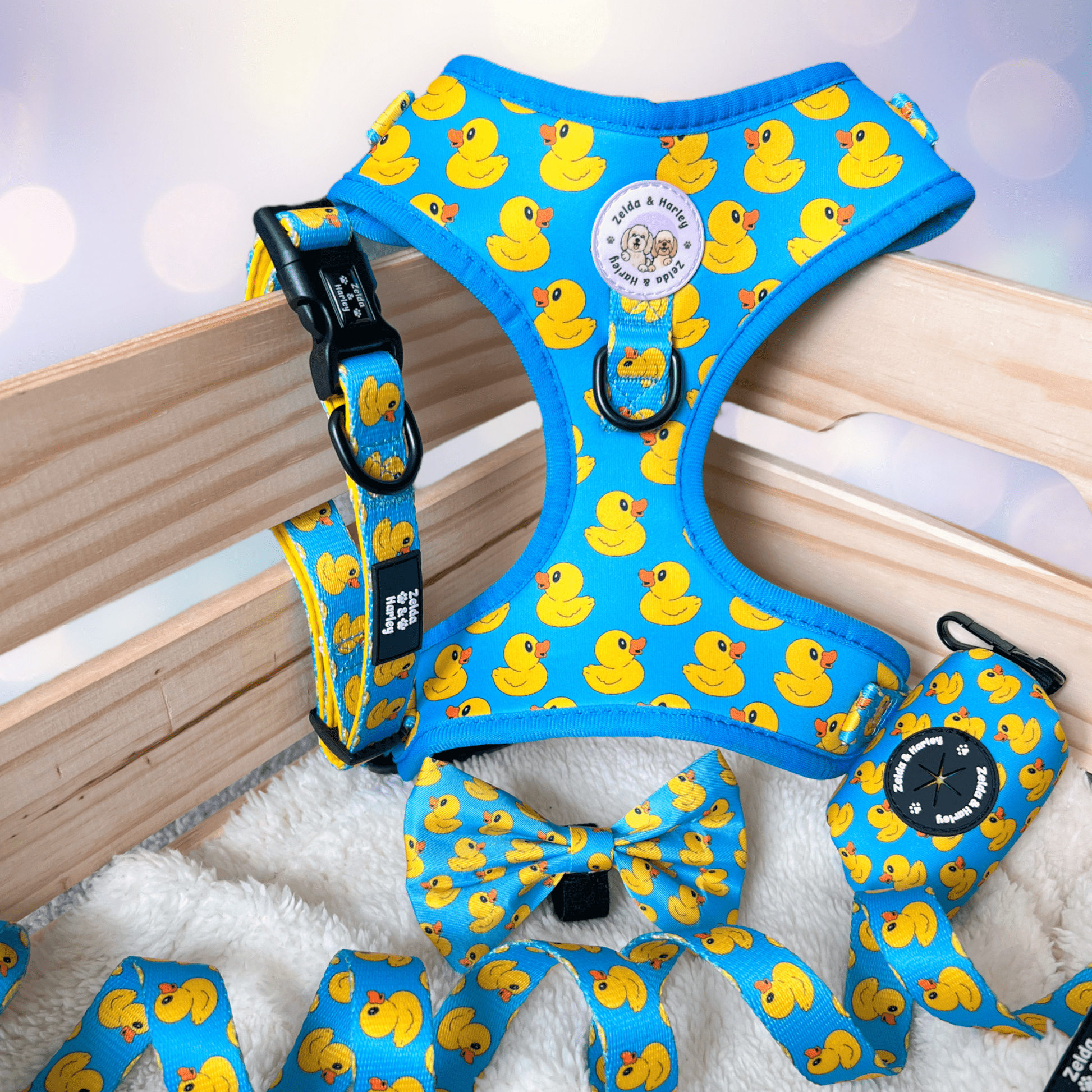 Designer Dog Harness / Dog Harness With Bow Tie / Small Dog 