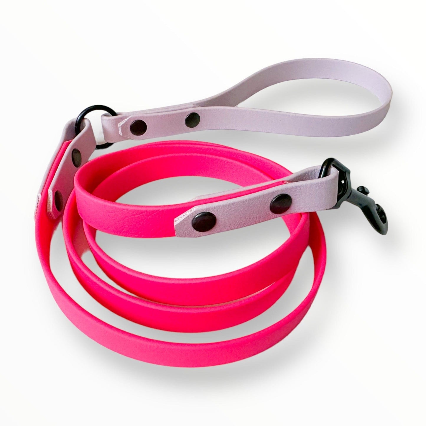 Zelda & Harley Lead Waterproof Leash - Neon Pink and Purple