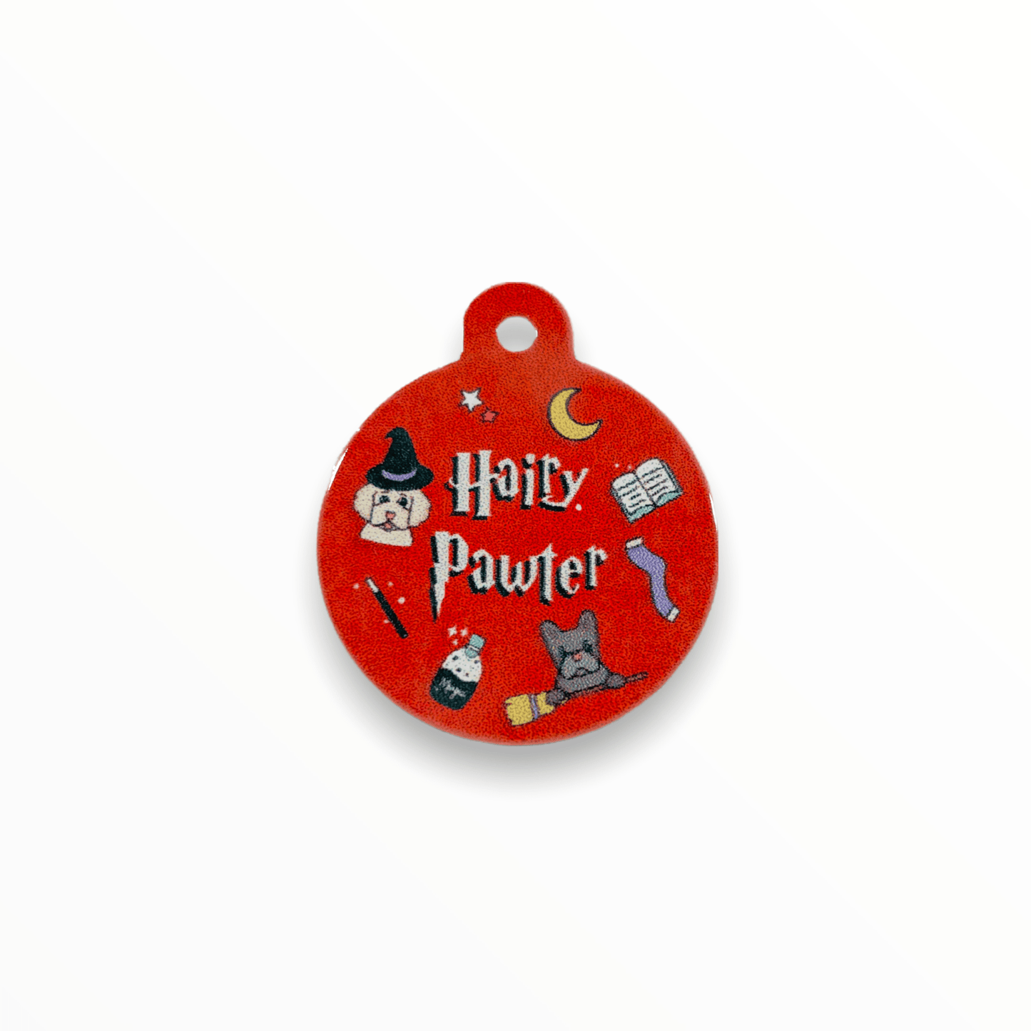 Zelda & Harley Pet ID Tags Hairy Pawter Pet Tag