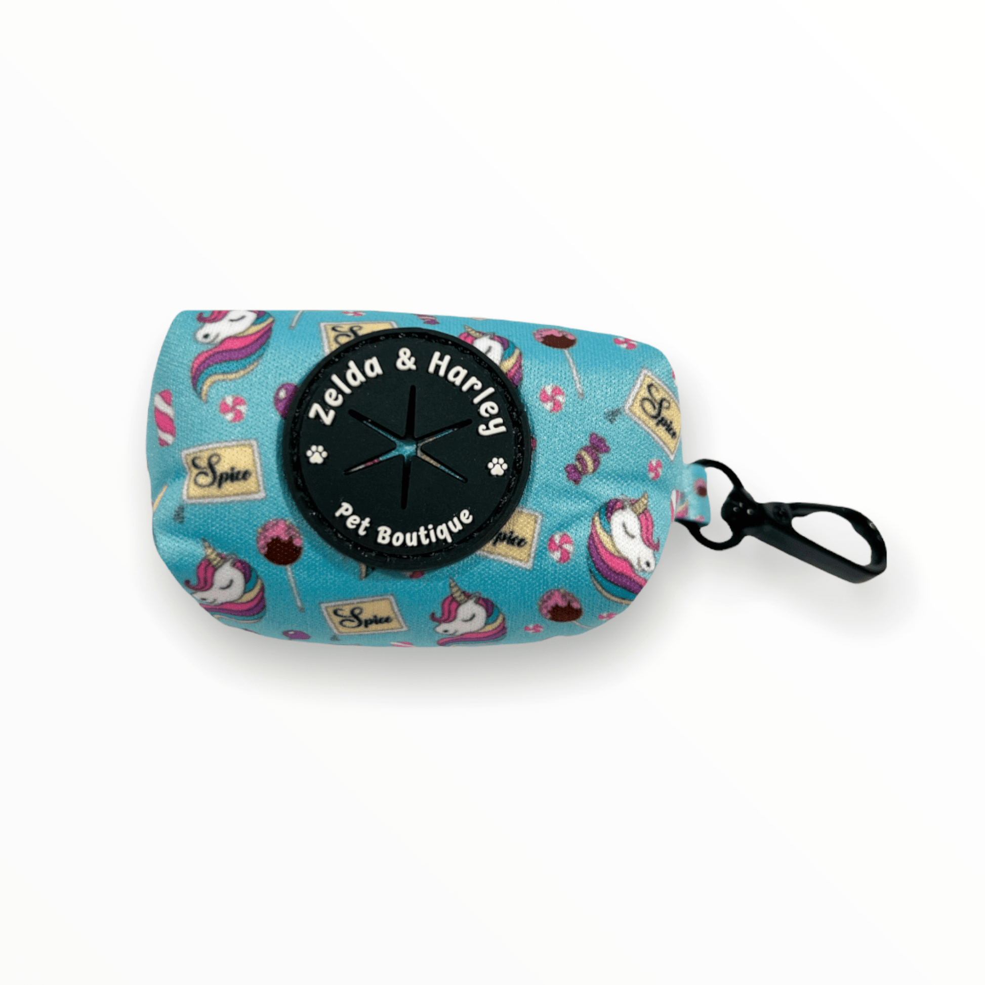 Zelda & Harley Poop Bag Holder Sugar, Spice, and Everything Nice Waste Bag Holder