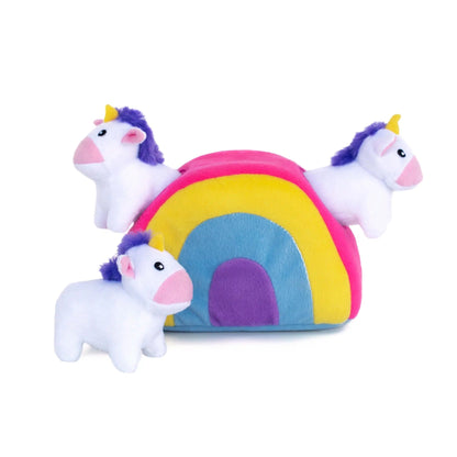 Zippy Paws Animals & Pet Supplies Zippy Burrow - Unicorns in Rainbow